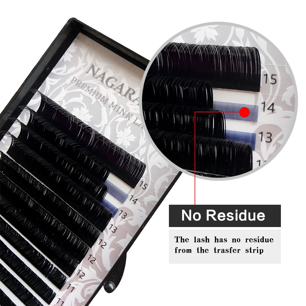 16 Rows Natural Mink Makeup Individual Eyelashes